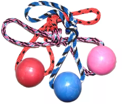 JUGUETE PELOTA MACIZA CORDON HALAR ENTRENAMIENTO REF 1703