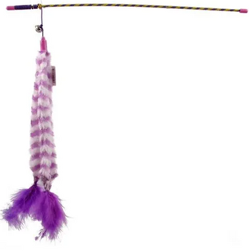 VARA PARA GATO CON PLUMAS CON CASCABEL REF 191