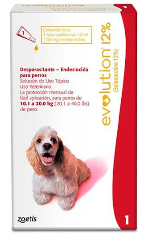 REVOLUTION 12% 1.0 ML (ROJO) 10.1 A 20 KG REF 401008