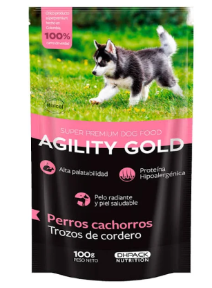 AGILITY TROZOS CORDERO CACHORRO 100G REF 157958