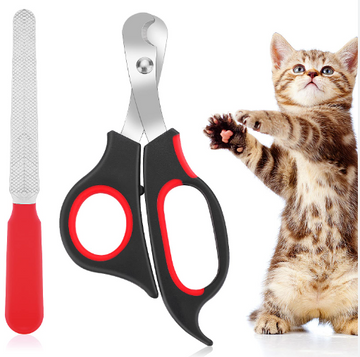 KIT CORTAUÑAS TIJERA PARA GATO