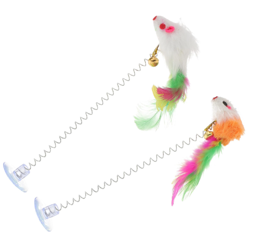 JUGUETE RESORTE RATON PARA GATO REF MYM20 COD 30164