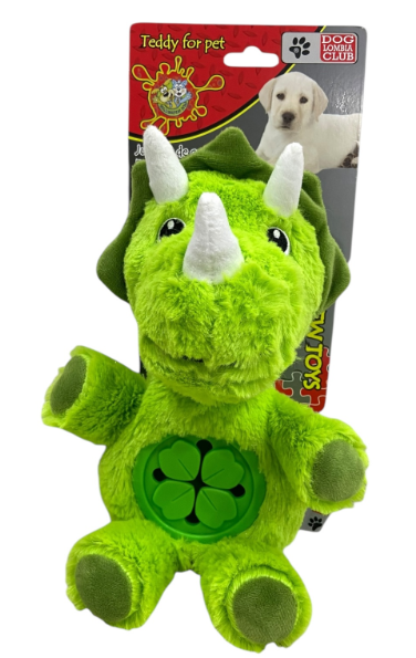 JUGUETE IMPORT PELUCHE DISPENSADOR DINOSAURIO 18X27CM REF YT124554