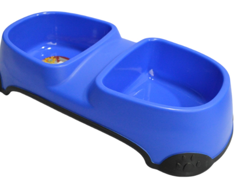 COMEDERO DOBLE ANTIDESLIZANTE 29X14,5X6,5 CM REF YE117432-S