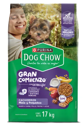 DOG CHOW CACHORRO RPQ 17KL GRAN COMIENZO MORADO