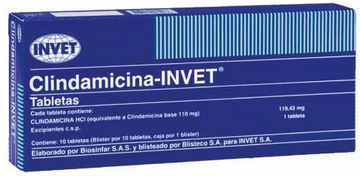 CLINDAMICINA INVET X 110MG BLISTER X 10 VENTA 5UND