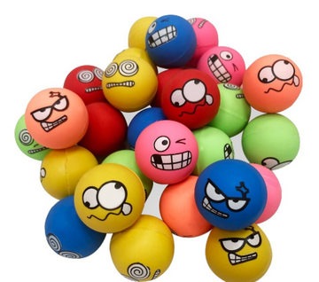 JUGUETES PELOTAS CARITAS MIX - EMOJI GUIÑO