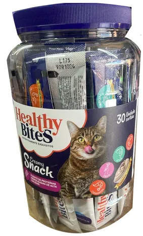 HEALTHY BITES CREAM GATO SURTIDO BOMBONERA 14GR