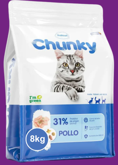 CHUNKY GATOS POLLO 8 KG REF 154929