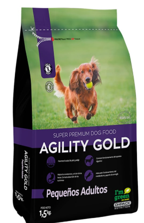 AGILITY GOLD PEQUEÑOS ADULTOS X 1,5 KL RE 154452
