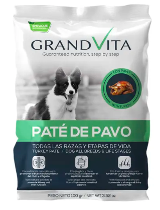GRAND VITA PATE DE PAVO PERRO 100GR REF 401004