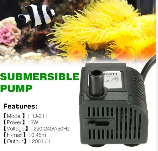 PECES CABEZA DE PODER POWER HEAD H-MAX 0.45M 200L/H 2 W