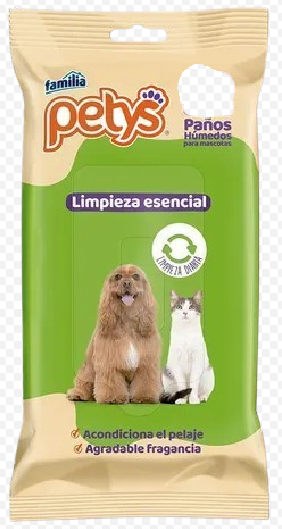 PAÑO HUM PETYS LIMP ESENCIAL X 10UN