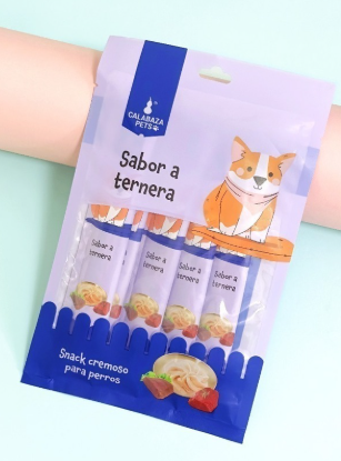 SNACK CREMOSO PERRO X5 UND TERNERA 75G