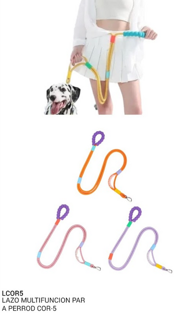 LAZO MULTIFUNCIONAL PARA PERRO REF COR-5