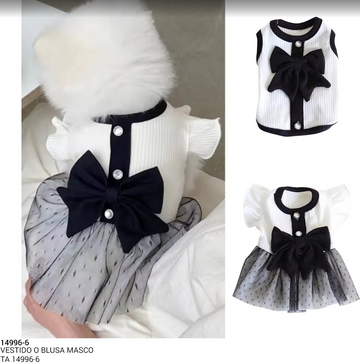 VESTIDO O BLUSA MASCOTAS REF 14996-6