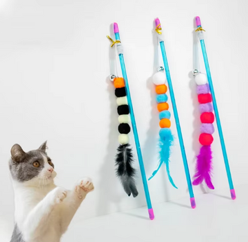 VARA GATOS CON PLUMAS 46CM REF CW17085