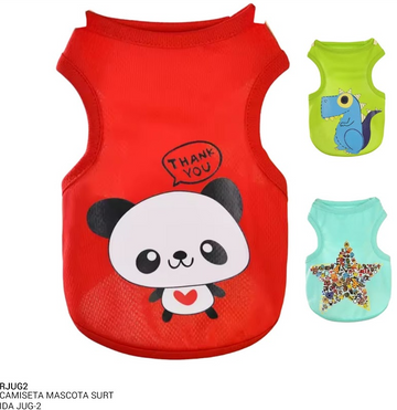 ROPA CAMISETA MASCOTA SURTIDAD REF JUG-2