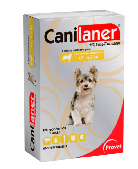 CANILANER X 1 TABLETA 112.5MG 2-4.5 KG