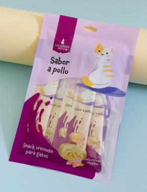 SNACK CREMOSO GATO X 5 UND POLLO