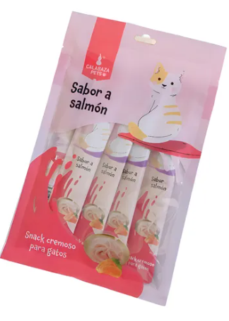 SNACK CREMOSO GATO X 5 UND SALMON