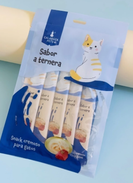 SNACK CREMOSO GATO X 5 UND TERNERA