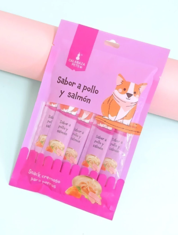 SNACK CREMOSO PERRO X 5 UND POLLO/SALMON