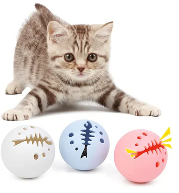 JUGUETE PARA GATO SET X 3 PELOTAS DEPORTIVAS CM-GTY-042
