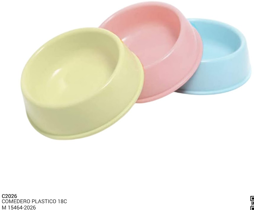COMEDERO PLASTICO 18CM REF 15464-2026