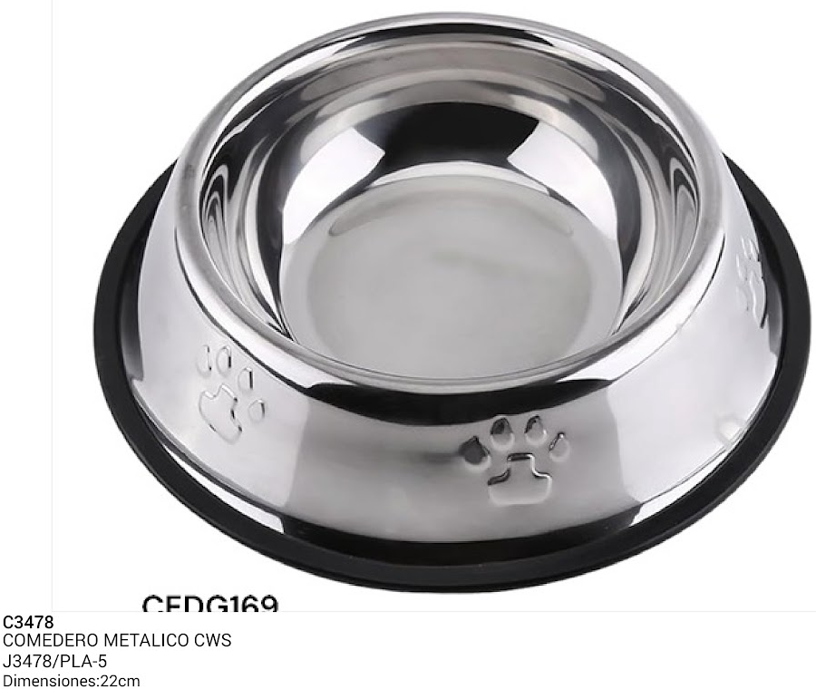 COMEDERO METALICO REF CWSJ3478