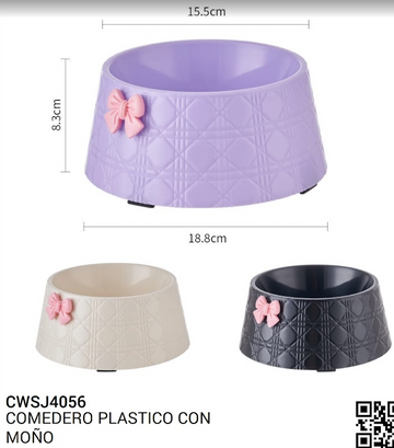 COMEDERO PLASTICO CON MOÑO REF CWSJ4056