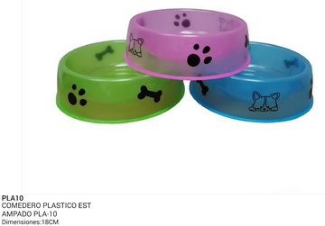 COMEDERO PLASTICO ESTAMPADO PLA-10