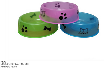 COMEDERO PLASTICO ESTAMPADO PLA-9