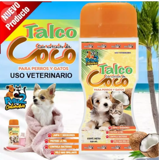 TALCO SECO PELU2 COCO 240ML