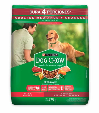 DOG CHOW ADUL RMG S/C 475 GR ROJO