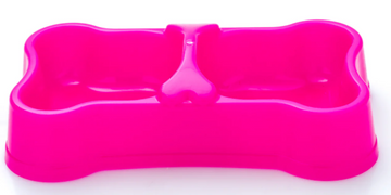 COMEDERO DOBLE FORMA DE HUESO GRANDE REF 1010