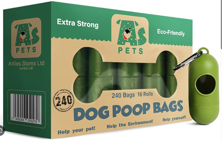 POOP BOLSA BAGS CAJA X 16 + DISPENSADO
