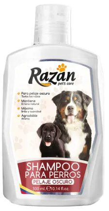 RAZAN SHAMPOO PERROS PELAJE OSCURO X 300 ML