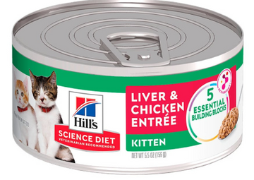 HILLS F KITTEN LIVER Y CHICKEN 5,5 OZ (REF 02048)