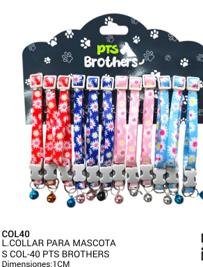 COLLAR PAR MASCOTAS REF COL-40 PTS BROTHERS