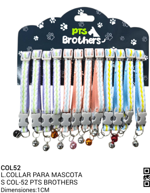 COLLAR PARA MASCOTAS REF COL - 52 PTS BROTHERS