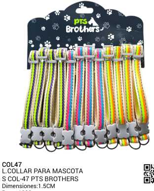COLLAR PARA MASCOTAS REF COL - 47 PTS BROTHERS