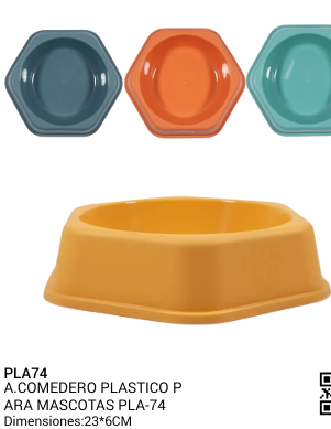 COMEDERO PLASTICOS PARA MASCOTAS REF PLA - 74