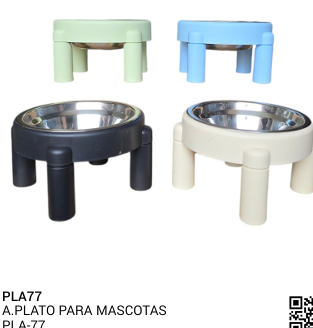 COMEDERO PLATO PARA MASCOTAS REF PLA - 77