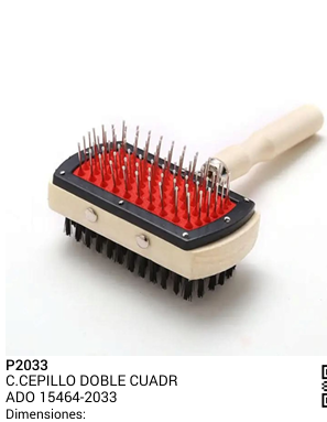 CEPILLO DOBLE CUADRADO REF 15464-2033