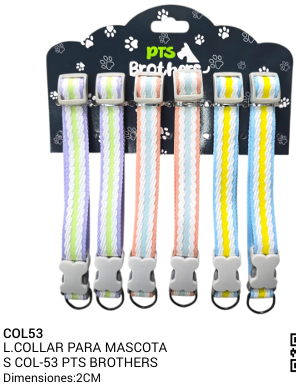 COLLAR PARA MASCOTAS REF COL-53 PTS BROTHERS