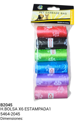 BOLSA X 6 ESTAMPADA REF 14464-2045