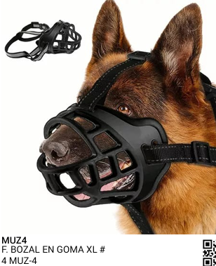 BOZAL EN GOMA T.XL # 4 REF MUZ-4