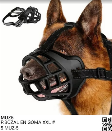 BOZAL EN GOMA R.XXL # 5 MUZ-5