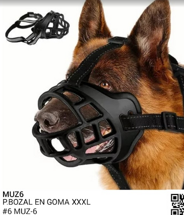 BOZAL EN GOMA T.XXXL #6 REF MUZ-6